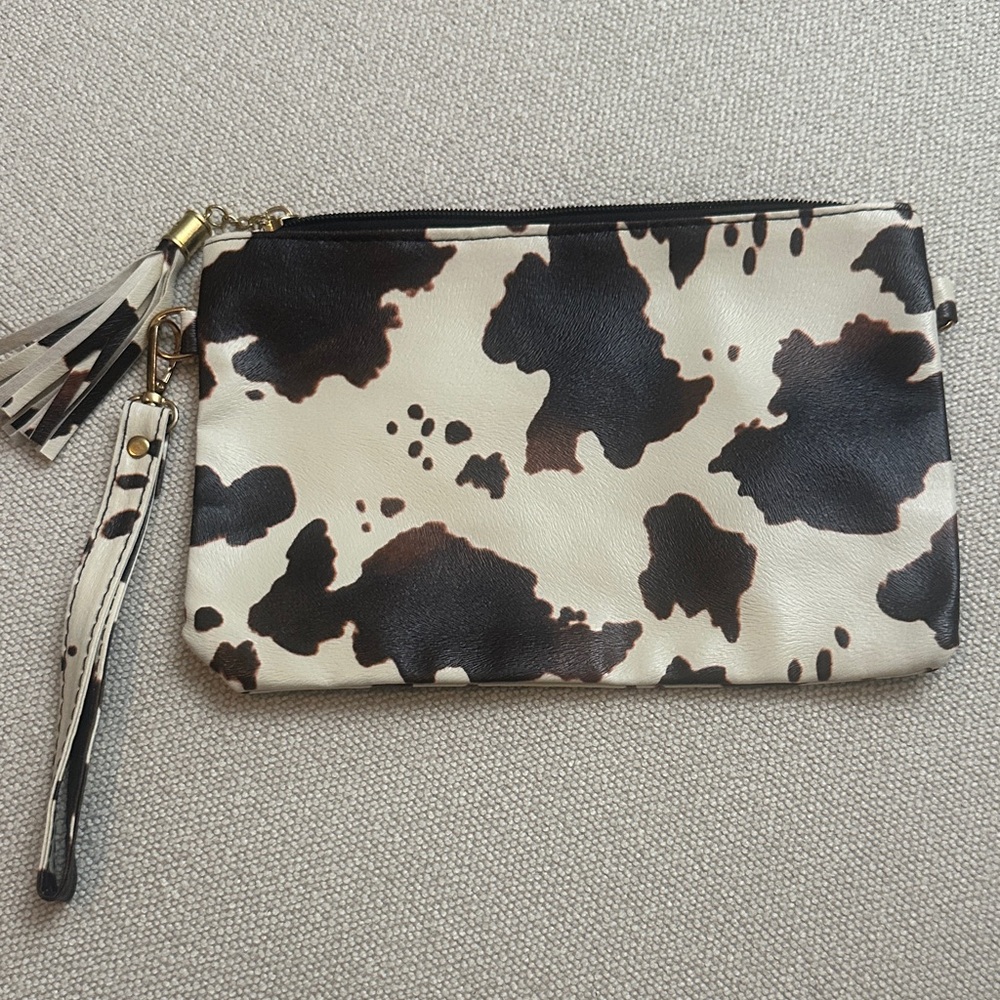 Cow Print Women's Clutch